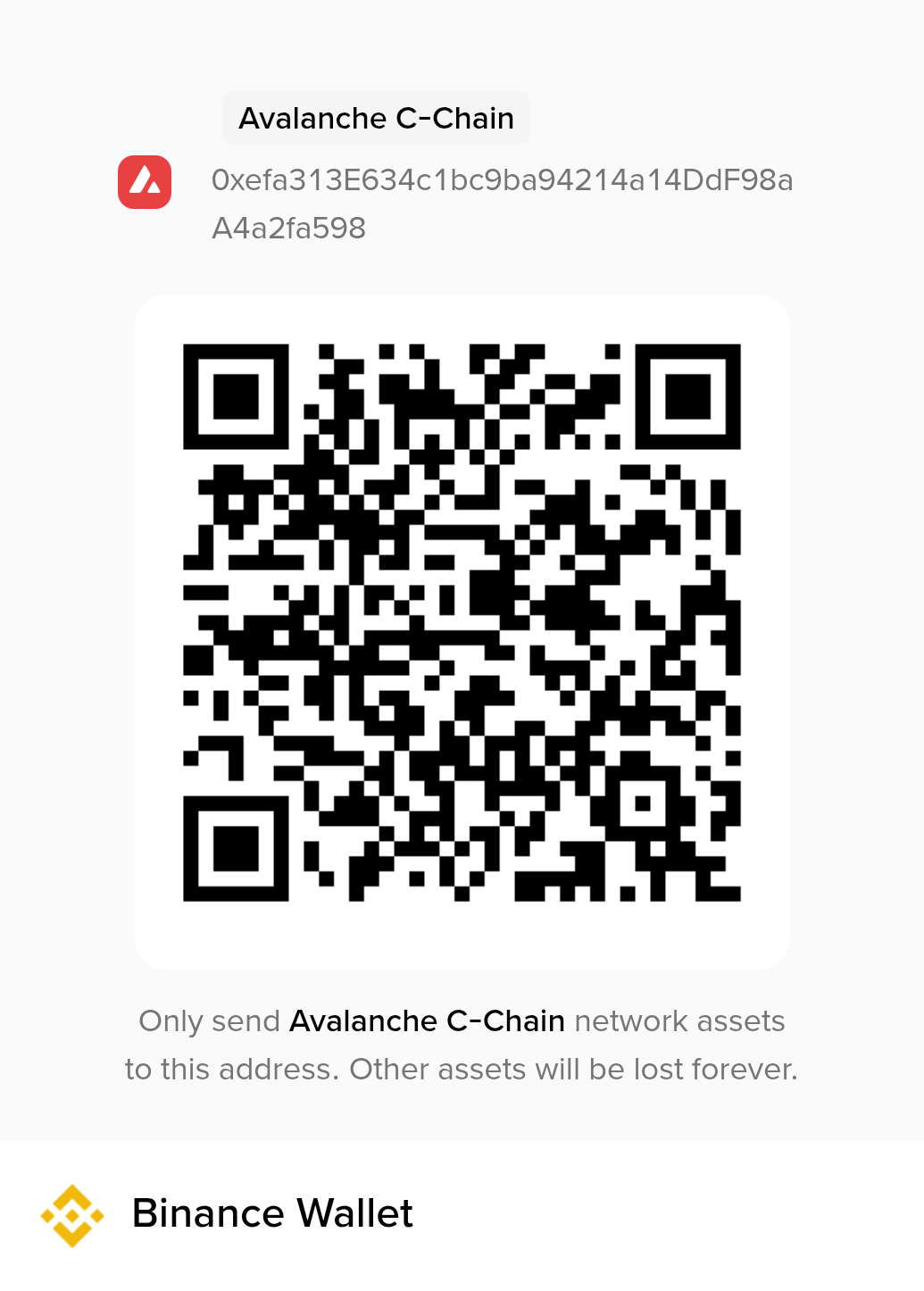 AVAX (Avalanche C-Chain) Adresi